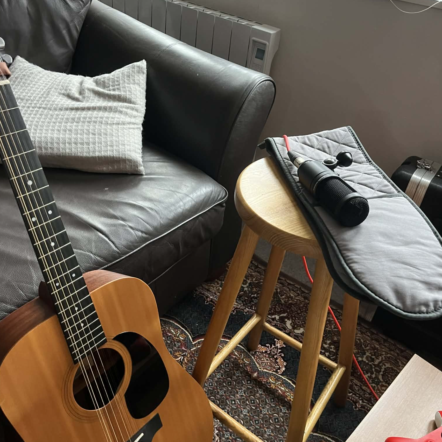 Guitar and condenser